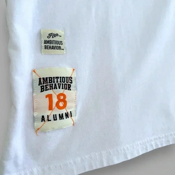 RTGB Ambitious Behavior Men's Block A "Don't Be Scared" Short Sleeve Shirt Sz LG - Picture 5 of 10